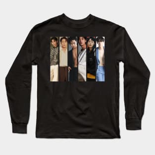 Lee jae wook vertical collage Long Sleeve T-Shirt